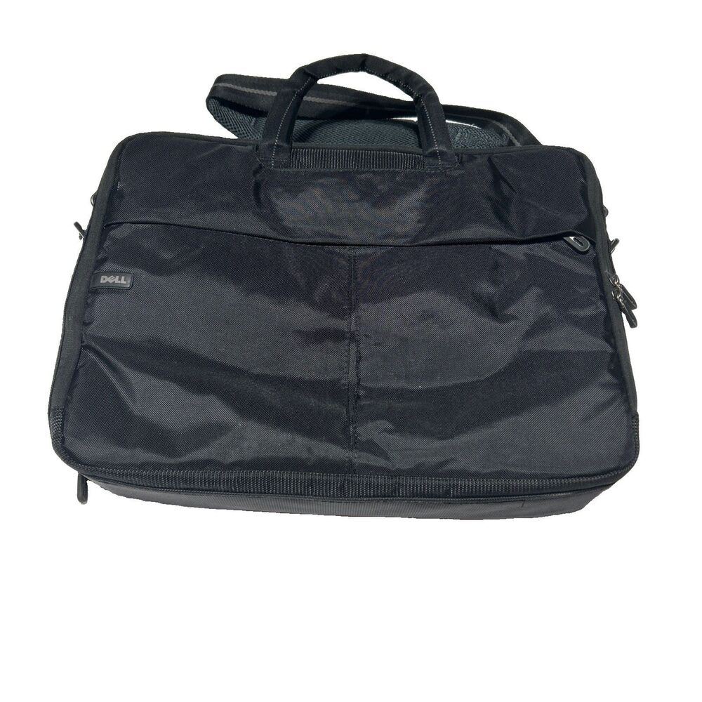 Dell Black Nylon Laptop Bag Briefcase Messenger Business Computer Case